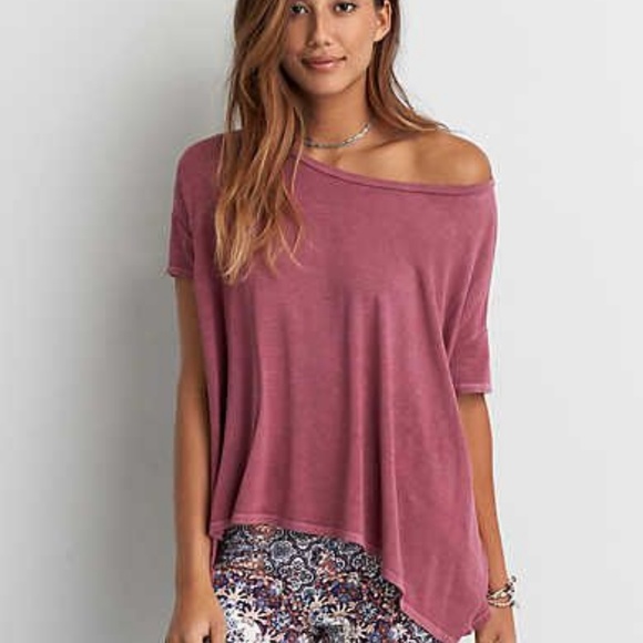 American Eagle Outfitters Tops - American Eagle Soft & Sexy Oversized Shirt Size M